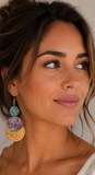 Aztec Sun Earrings