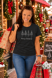 Christmas Freestyle Trees in Grayscale Tee