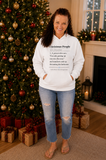Christmas People Definition Blk Lettering Hoodie