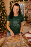 Christmas People Definition Wht Lettering Tee