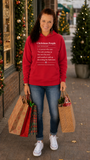 Christmas People Definition Wht Lettering Hoodie