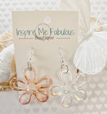 Iridescent Flower Earrings