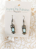 Opal Owl Earrings