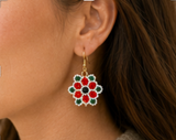 Peppermint Snowflake Earrings