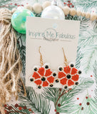 Peppermint Snowflake Earrings