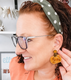 Pumpkin Spice Beaded Earrings