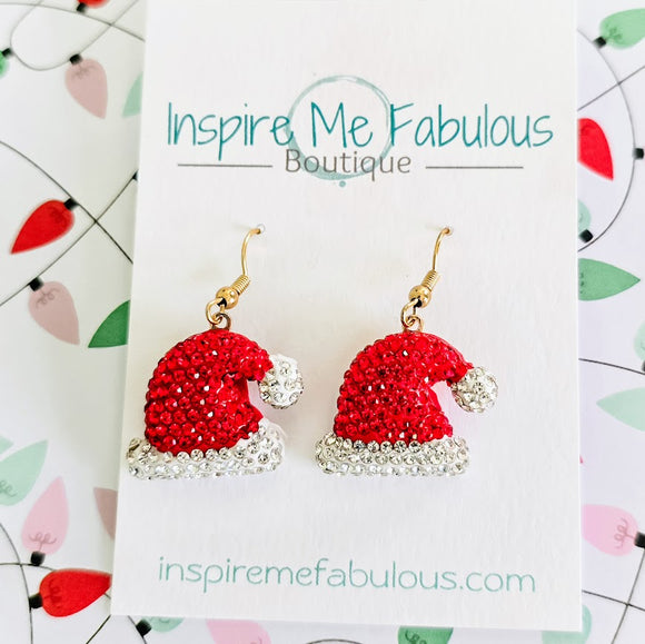 Santa's Hat Earrings