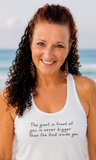 The Giant in Front of You Women’s fitted racerback tank top