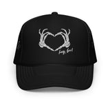 hey boo Foam trucker hat