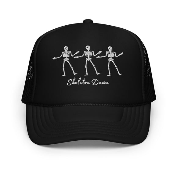 Skeleton Dance Foam trucker hat