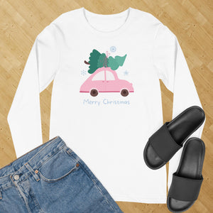 Christmas Tree Car Long Sleeve Tee