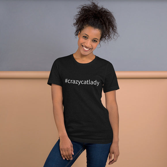 #crazycatlady Unisex t-shirt